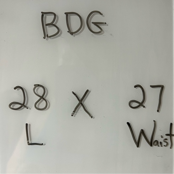 BDG Urban Outfitters Cargo High Rise Extreme Baggy Jeans Light Size 26 - Picture 8 of 8